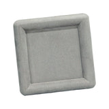 Maxbell Fashion Velvet Square Jewerlry Tray Glasses Holder for Home Stores Closet Gray S