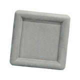 Maxbell Fashion Velvet Square Jewerlry Tray Glasses Holder for Home Stores Closet Gray S