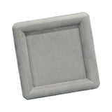 Maxbell Fashion Velvet Square Jewerlry Tray Glasses Holder for Home Stores Closet Gray S