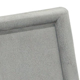 Maxbell Fashion Velvet Square Jewerlry Tray Glasses Holder for Home Stores Closet Gray S
