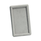 Maxbell Fashion Velvet Square Jewerlry Tray Glasses Holder for Home Stores Closet Grey L