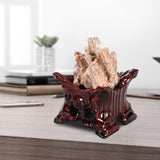 Maxbell Wooden Stone Display Stand Ball Stand Holder for Desktop 6cm x 6cm