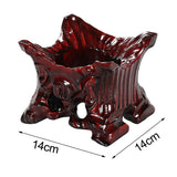 Maxbell Wooden Stone Display Stand Ball Stand Holder for Desktop 14cm x 14cm