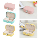 Maxbell Travel Jewelry Organizer PU Leather Portable for Jewelry Watch Necklace Yellow