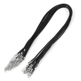 Maxbell 20 Pieces Waxed Necklace Cord Durable Gifts for Jewelry Making Accessories Black