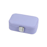 Maxbell Travel Jewelry Case PU Cardboard Multifunction for Women Necklace Purple