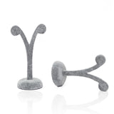 Maxbell Earring Display Stand Earring Holder Showcase Jewelry Display for Jewelry Gray