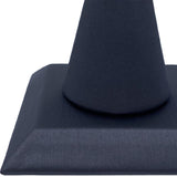 Maxbell ring Stand PU Velvet Showcase for Gift Shopping Mall Retail Stores Dark Grey
