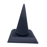 Maxbell ring Stand PU Velvet Showcase for Gift Shopping Mall Retail Stores Dark Grey