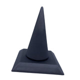Maxbell ring Stand PU Velvet Showcase for Gift Shopping Mall Retail Stores Dark Grey