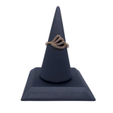 Maxbell ring Stand PU Velvet Showcase for Gift Shopping Mall Retail Stores Dark Grey