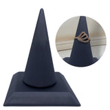 Maxbell ring Stand PU Velvet Showcase for Gift Shopping Mall Retail Stores Dark Grey
