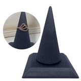 Maxbell ring Stand PU Velvet Showcase for Gift Shopping Mall Retail Stores Dark Grey