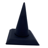 Maxbell ring Stand PU Velvet Showcase for Gift Shopping Mall Retail Stores Black