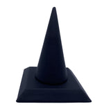 Maxbell ring Stand PU Velvet Showcase for Gift Shopping Mall Retail Stores Black
