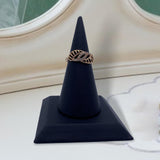 Maxbell ring Stand PU Velvet Showcase for Gift Shopping Mall Retail Stores Black