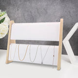Maxbell Necklace Display Stand Storage Holder Easel Organizer for Dresser Home Decor White