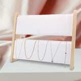 Maxbell Necklace Display Stand Storage Holder Easel Organizer for Dresser Home Decor White