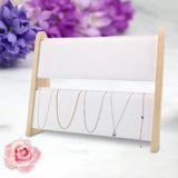 Maxbell Necklace Display Stand Storage Holder Easel Organizer for Dresser Home Decor White