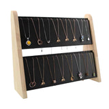 Maxbell Necklace Display Stand Storage Holder Easel Organizer for Dresser Home Decor Black