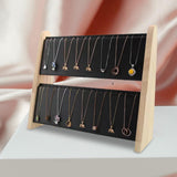 Maxbell Necklace Display Stand Storage Holder Easel Organizer for Dresser Home Decor Black