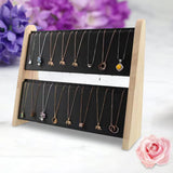Maxbell Necklace Display Stand Storage Holder Easel Organizer for Dresser Home Decor Black
