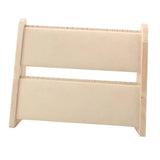 Maxbell Necklace Display Stand Storage Holder Easel Organizer for Dresser Home Decor Beige
