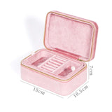 Maxbell Jewelry Organizer Box Large Capacity for Watch Valentines Day Women Girls Light Pink