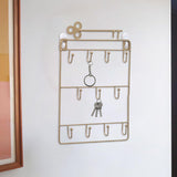 Maxbell Metal Wall Mounted Key Rack Holder for Accessories Lanyard Warehouse