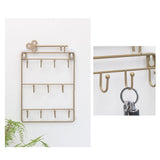 Maxbell Metal Wall Mounted Key Rack Holder for Accessories Lanyard Warehouse