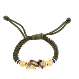 Maxbell Braided Bracelets Popular Charms Jewelry Decorate for Adult Men Souvenir Green