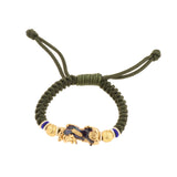 Maxbell Braided Bracelets Popular Charms Jewelry Decorate for Adult Men Souvenir Green