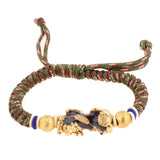 Maxbell Braided Bracelets Popular Charms Jewelry Decorate for Adult Men Souvenir Green red