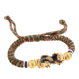 Maxbell Braided Bracelets Popular Charms Jewelry Decorate for Adult Men Souvenir Green red