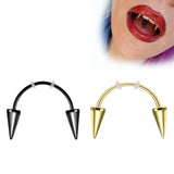 Maxbell Teeth Jewelry Fashion Piercing Ornament for Costume Party Halloween Black