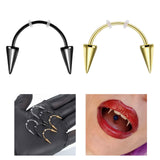 Maxbell Teeth Jewelry Fashion Piercing Ornament for Costume Party Halloween Black