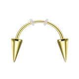 Maxbell Teeth Jewelry Fashion Piercing Ornament for Costume Party Halloween Golden