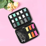 Maxbell PU Leather Watch Bands Storage Bag Tote Hold 8 Watch Straps Waterproof Black