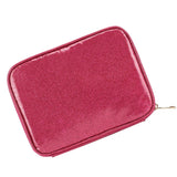 Maxbell PU Leather Watch Bands Storage Bag Tote Hold 8 Watch Straps Waterproof Red