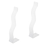 Maxbell 2x Hair Clip Rack Hair Pin Display stand Storage Barrettes for Home Clear