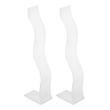 Maxbell 2x Hair Clip Rack Hair Pin Display stand Storage Barrettes for Home Clear