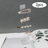 Maxbell 2x Hair Clip Rack Hair Pin Display stand Storage Barrettes for Home Clear