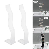 Maxbell 2x Hair Clip Rack Hair Pin Display stand Storage Barrettes for Home Clear