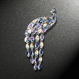 Maxbell Brooch Pin Rhinestone Party Office Brooch Pin Suit Corsage Elegant Decor Purple
