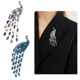 Maxbell Brooch Pin Rhinestone Party Office Brooch Pin Suit Corsage Elegant Decor Purple