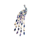 Maxbell Brooch Pin Rhinestone Party Office Brooch Pin Suit Corsage Elegant Decor Purple