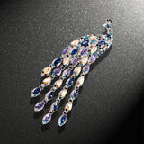 Maxbell Brooch Pin Rhinestone Party Office Brooch Pin Suit Corsage Elegant Decor Purple