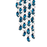 Maxbell Brooch Pin Rhinestone Party Office Brooch Pin Suit Corsage Elegant Decor Blue