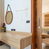 Maxbell Wall Hanging Necklace Holder Showcase for Closet Living Room Decoration