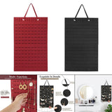 Maxbell Wall Hanging Earring Organizer Storage Holder Collection Home Decoration Red